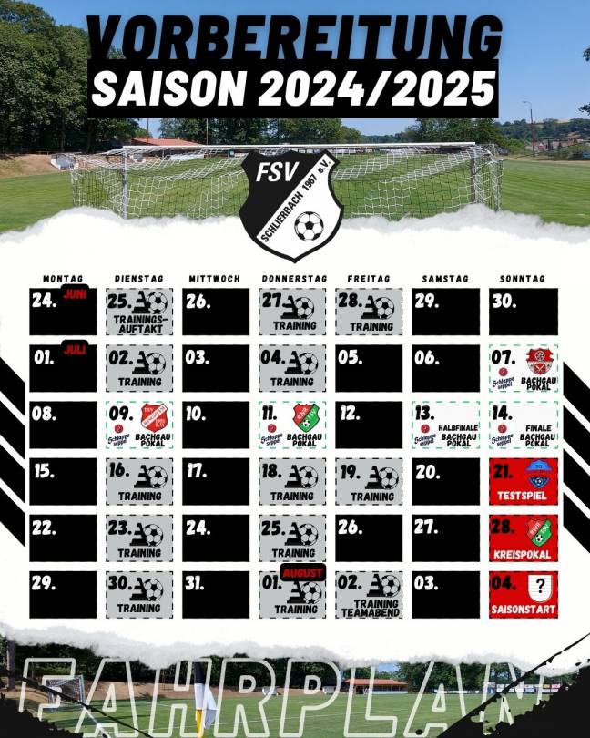 Unser Fahrplan für die Vorbereitung auf die Saison 2024/2025