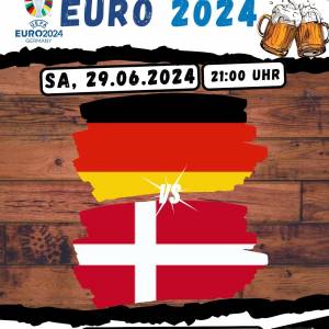 EM 2024 - Wir übertragen das Achtelfinale Deutschland - Dänemark im Vereinsheim