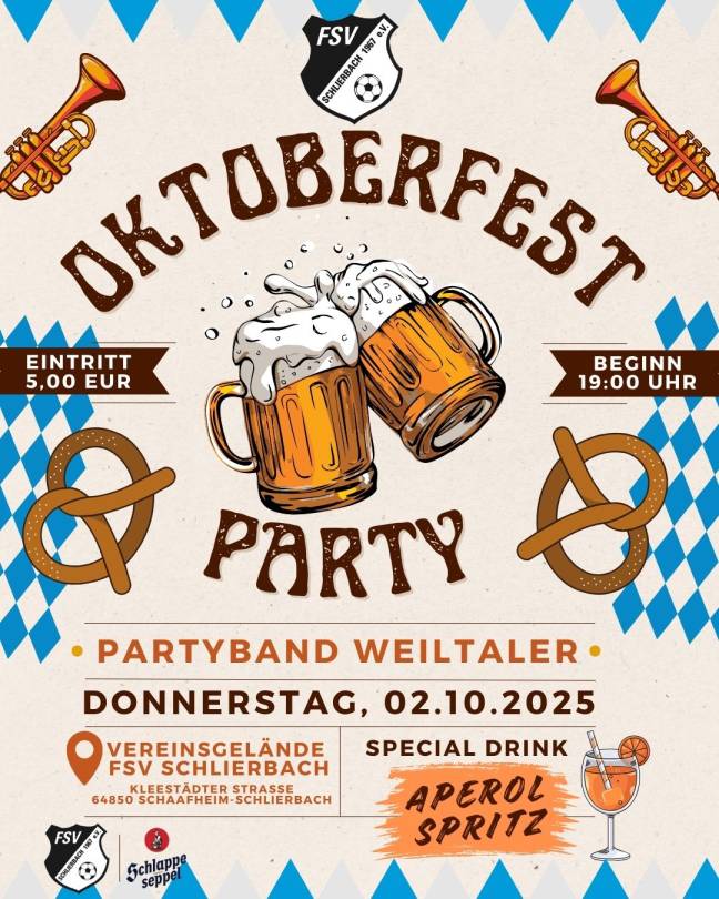OKTOBERFEST PARTY mit Partyband 
